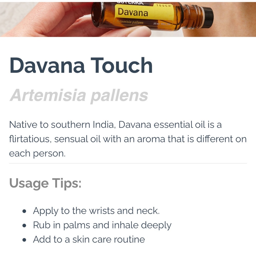 DoTerra Davana Touch